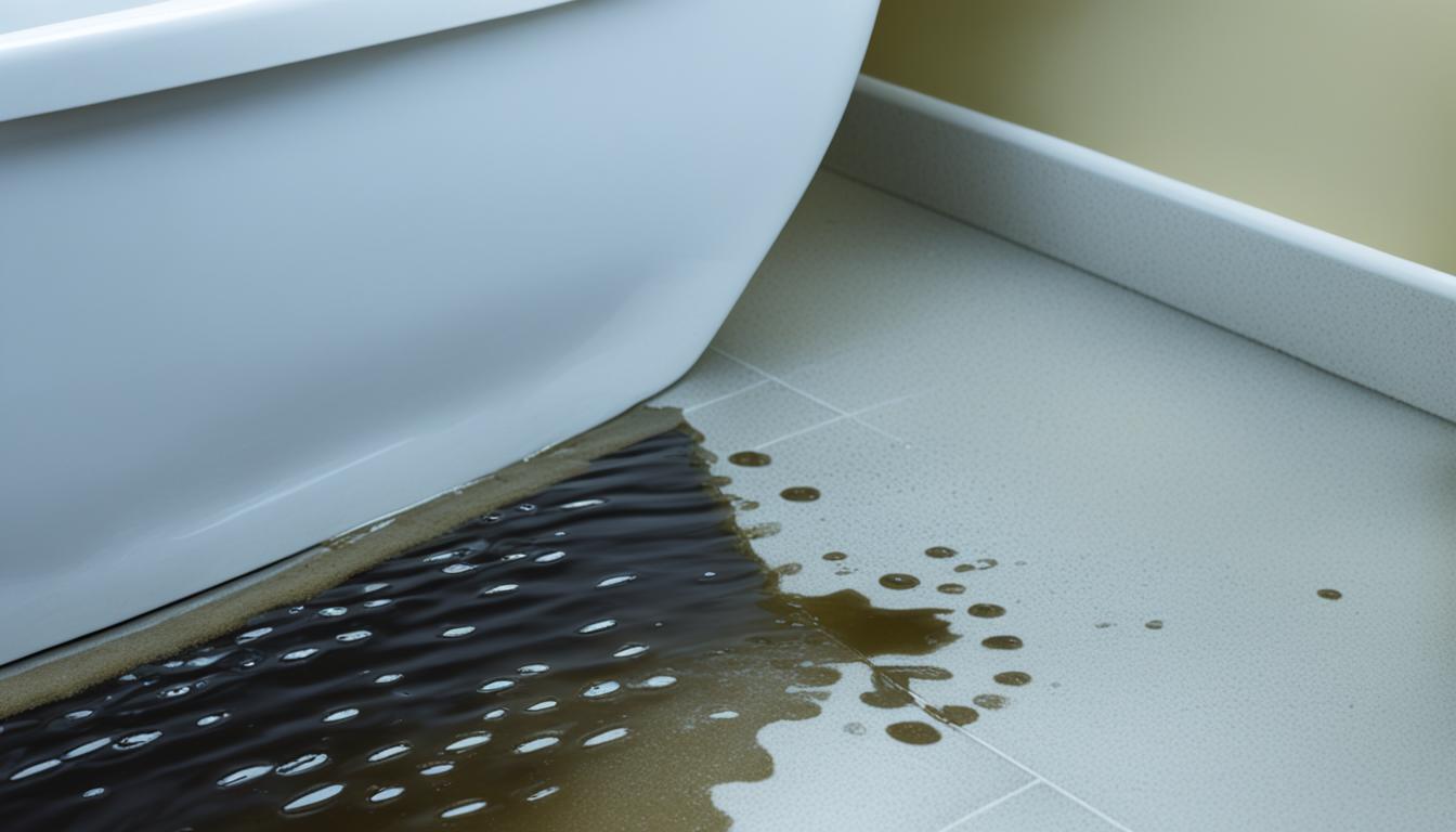 Is it safe to stay in a house with sewage backup?